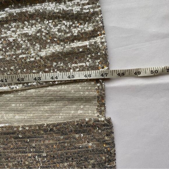 NWT Zara Trafaluc Silver Sequin Midi Dress Size Medium - Picture 16 of 16